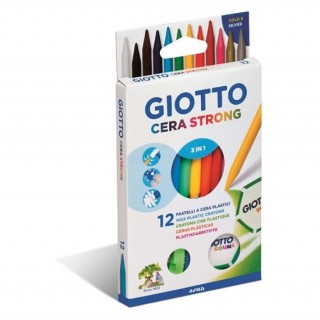 LÁPIS DE CERA GIOTTO STRONG 12 UNIDADES